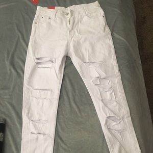 Galmint Skirt BL White Jeans